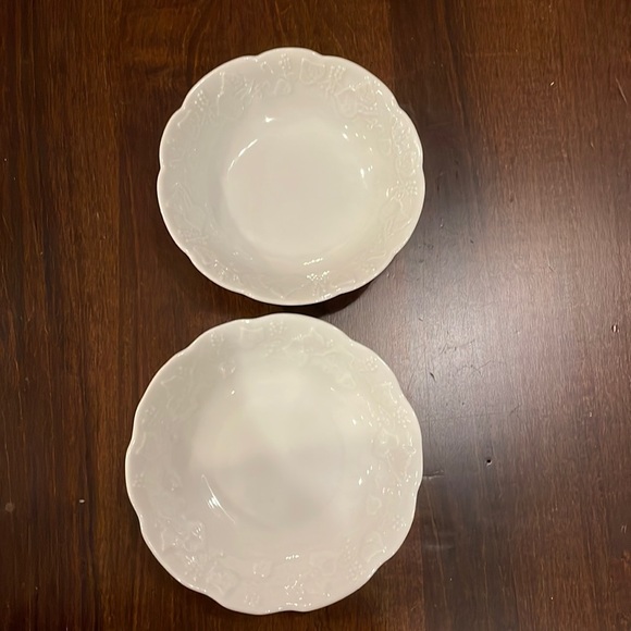 Vtg Set of 2 Ivy Lierre Sauvage Limoge dessert bowls - Picture 4 of 6